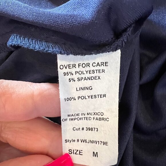 Dance All Night Rhinestone Navy Blue Mini Dress, Size Medium - Picture 8 of 9